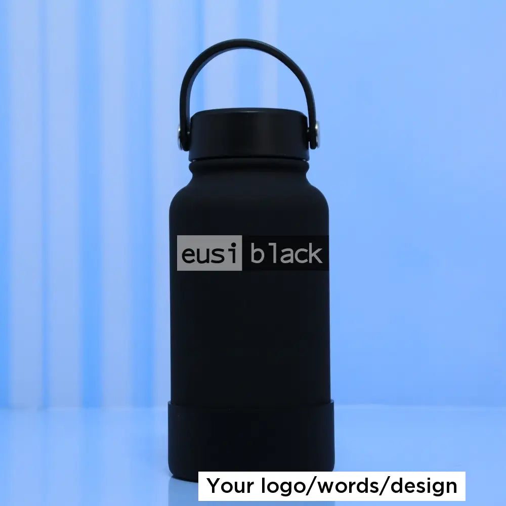 Silicon base tank thermal bottle - Black / 650ml