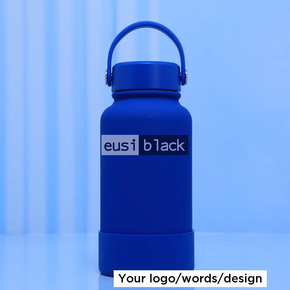 Silicon base tank thermal bottle - Blue / 650ml