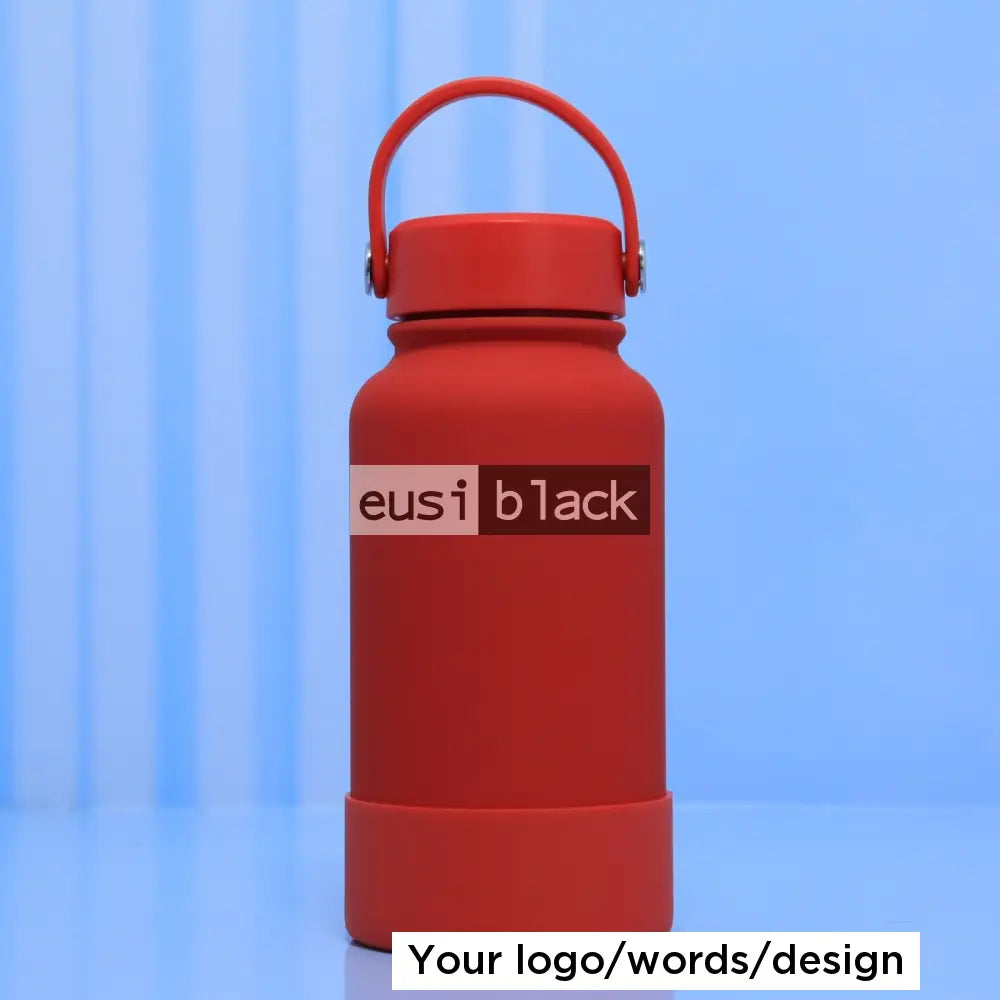 Silicon base tank thermal bottle - Red / 650ml