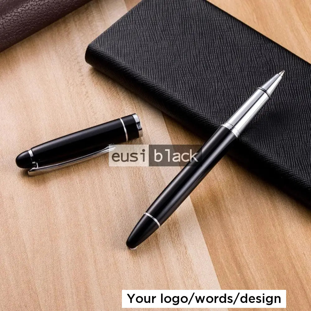 Silver On Black Executive Pen