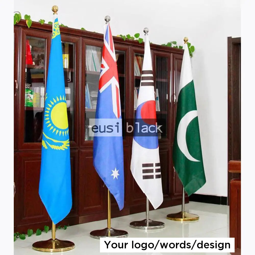 Single flag ceremonial metallic stand | 2M
