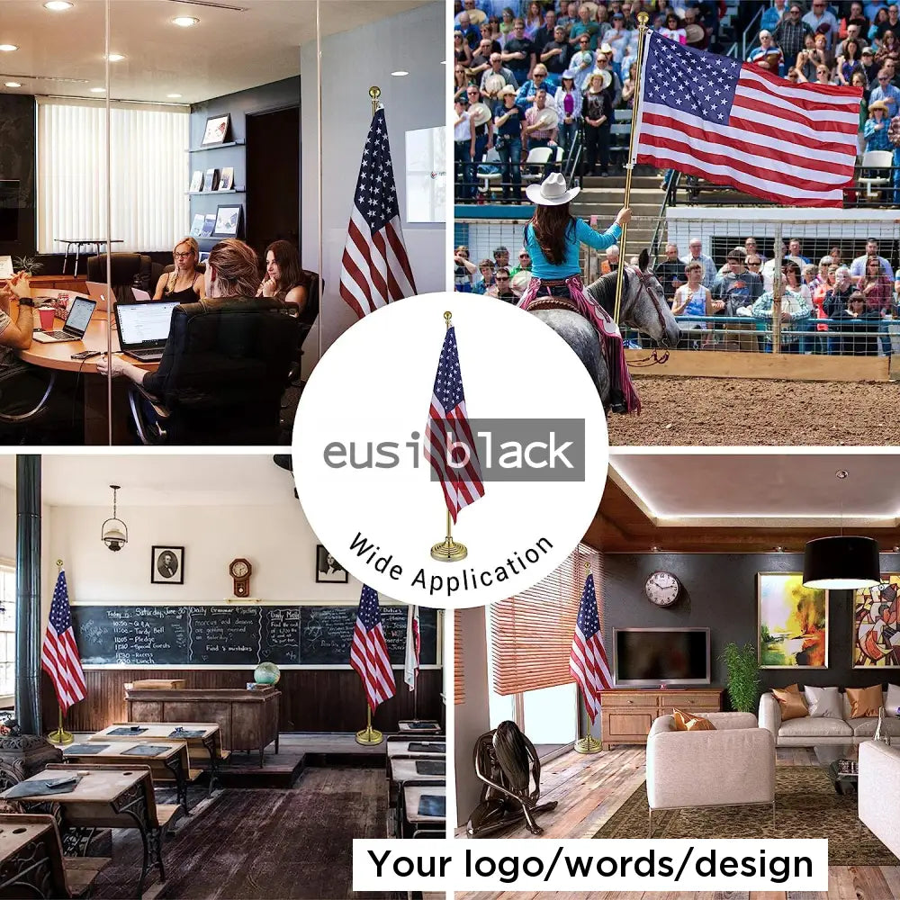 Single flag ceremonial metallic stand | 2M