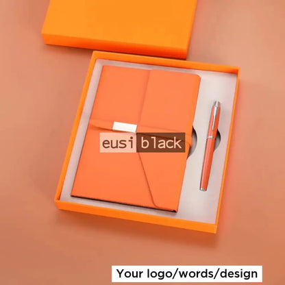 Slashed flap mini notebook set - Orange