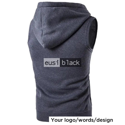 Personalized sleeveless hoodie
