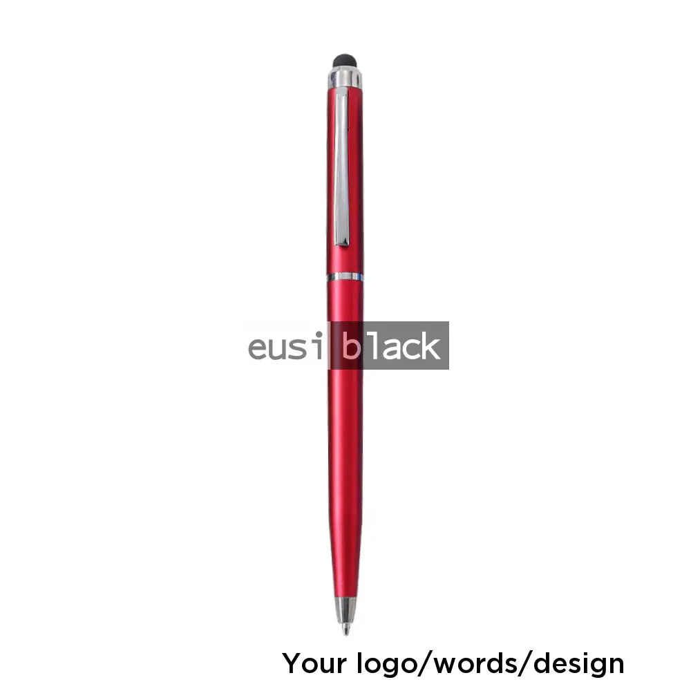 Slim executive stylus twist pen - Red