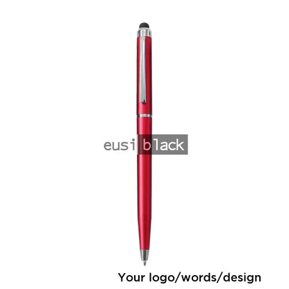 Slim executive stylus twist pen - Red