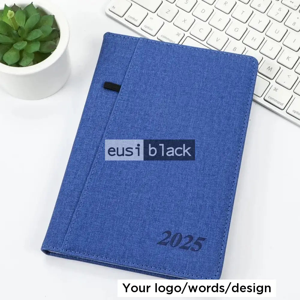 Slit Cover 2025 Diary Blue