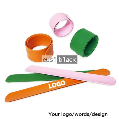Snap slap wristband Green / Plain