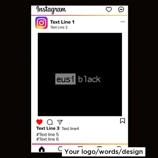 Social media human size photo frame