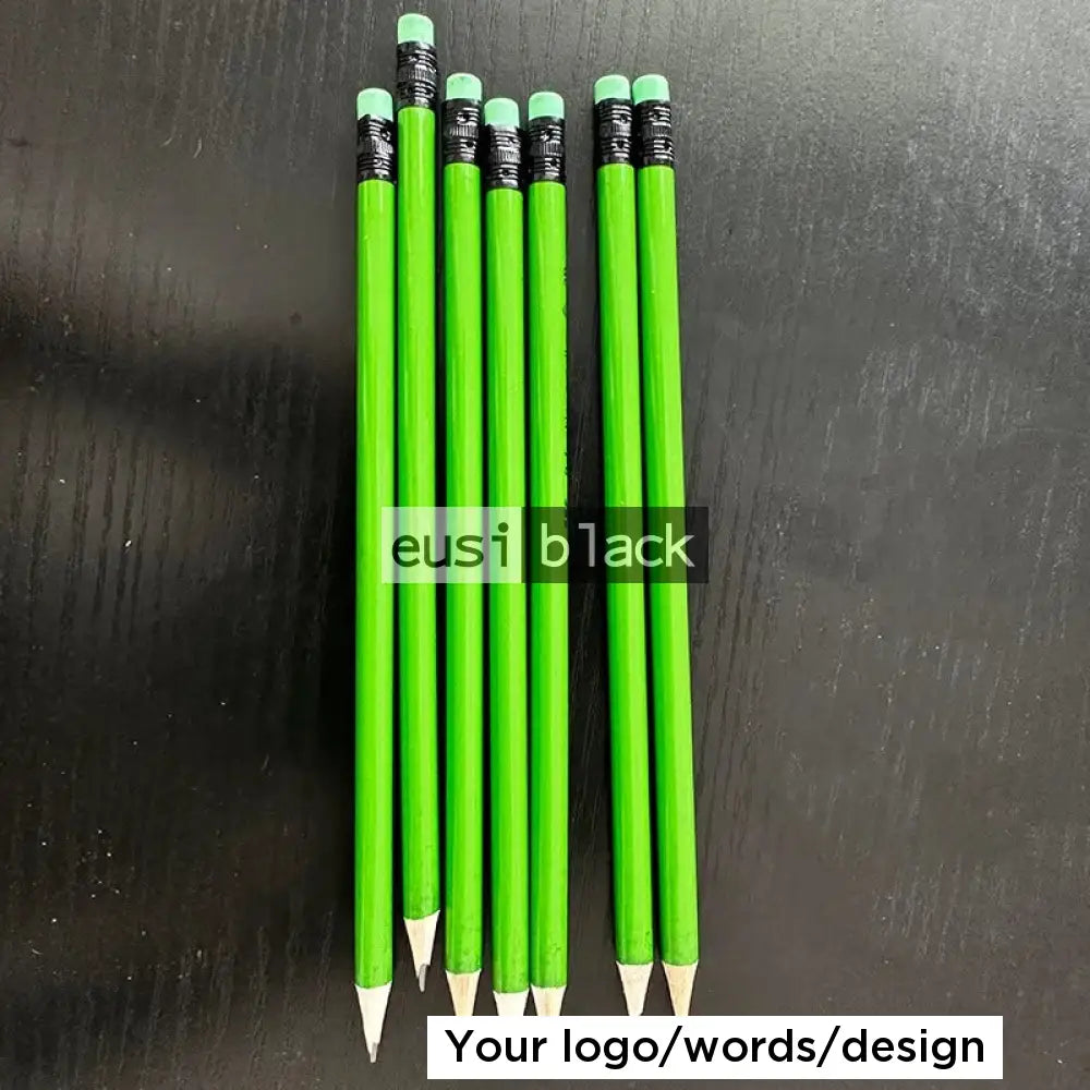 Solid color black pencils - dozen - Green