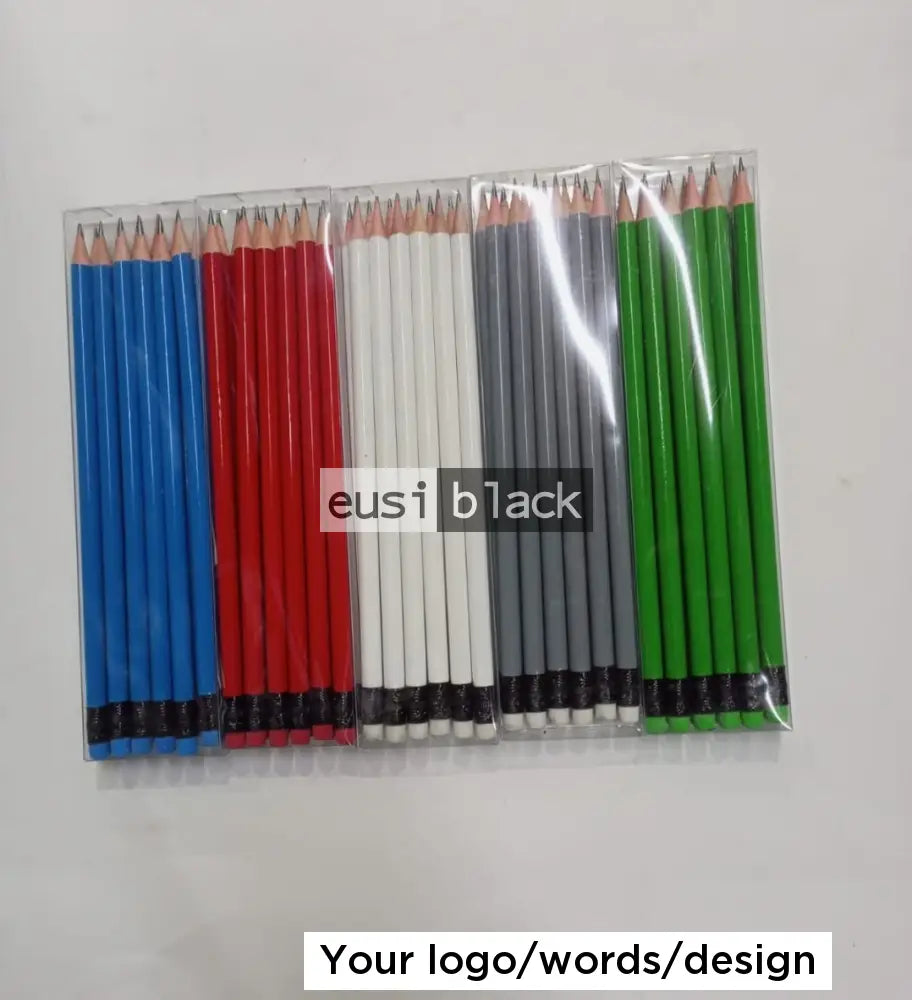 Solid color black pencils - dozen - Grey