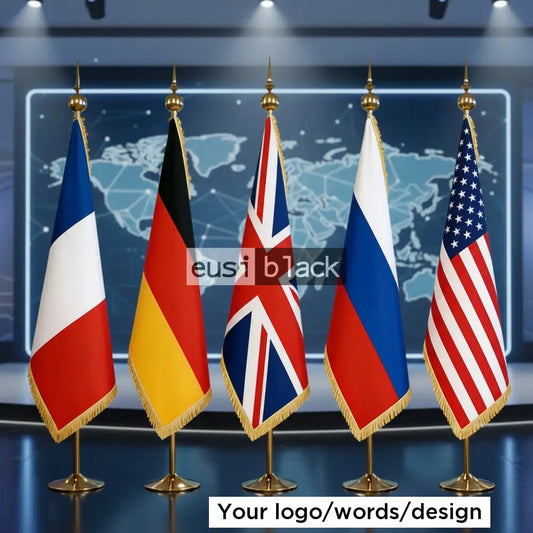 Spear tip ceremonial flag stand - 2.5m