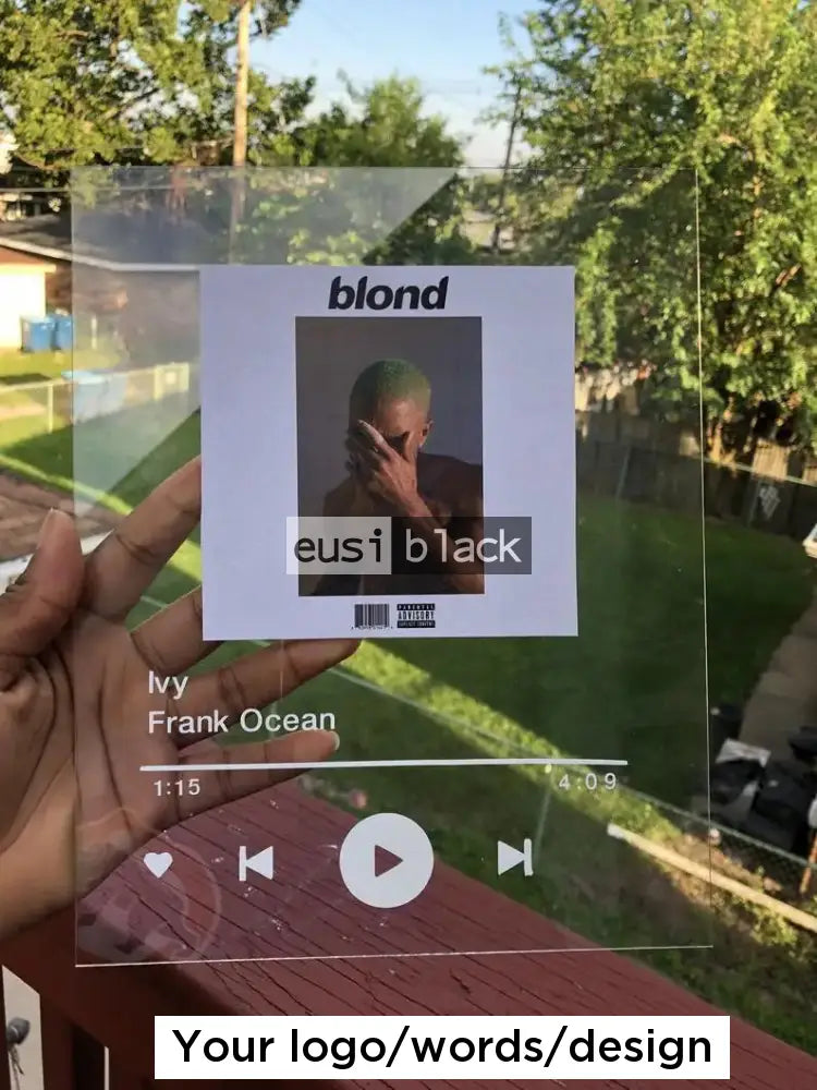 Spotify music acrylic award