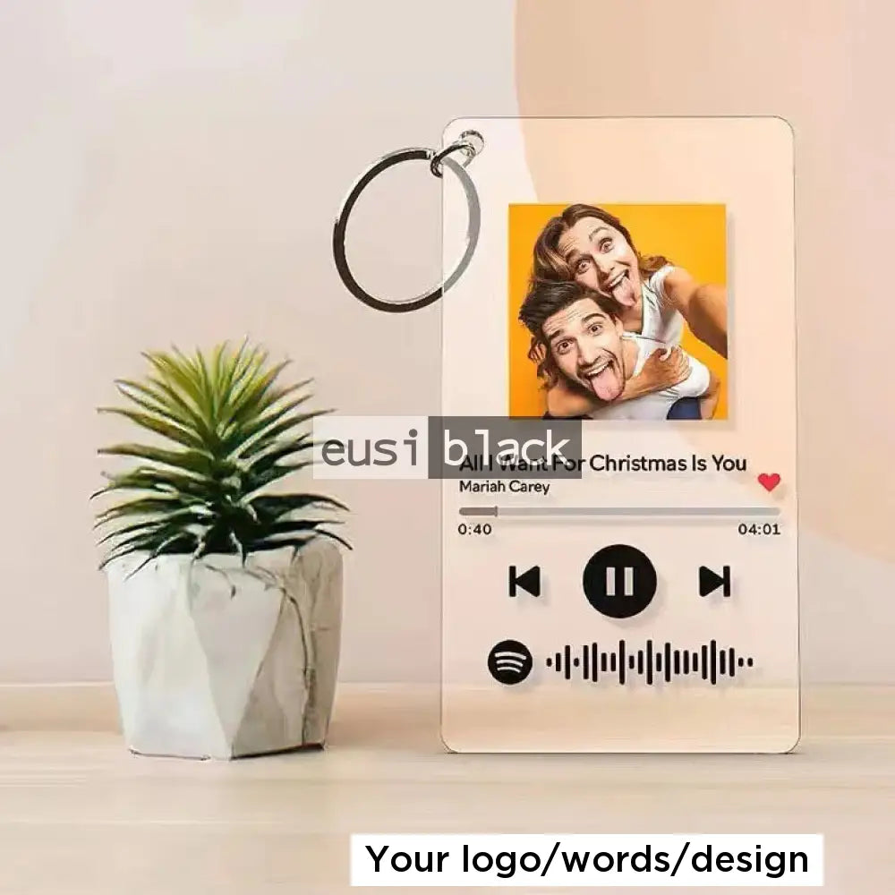 Spotify music acrylic keychain