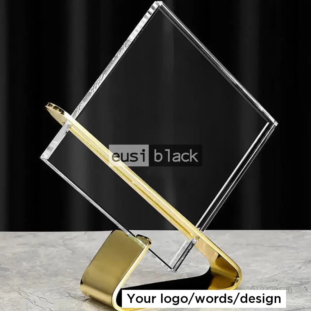 Crystal On Alloy Award Gold