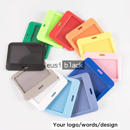 Staff ID name tag pocket | Landscape Black