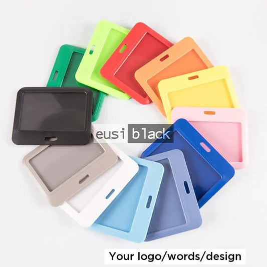 Staff ID name tag pocket | Landscape Black