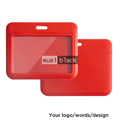 Staff ID name tag pocket | Landscape Red