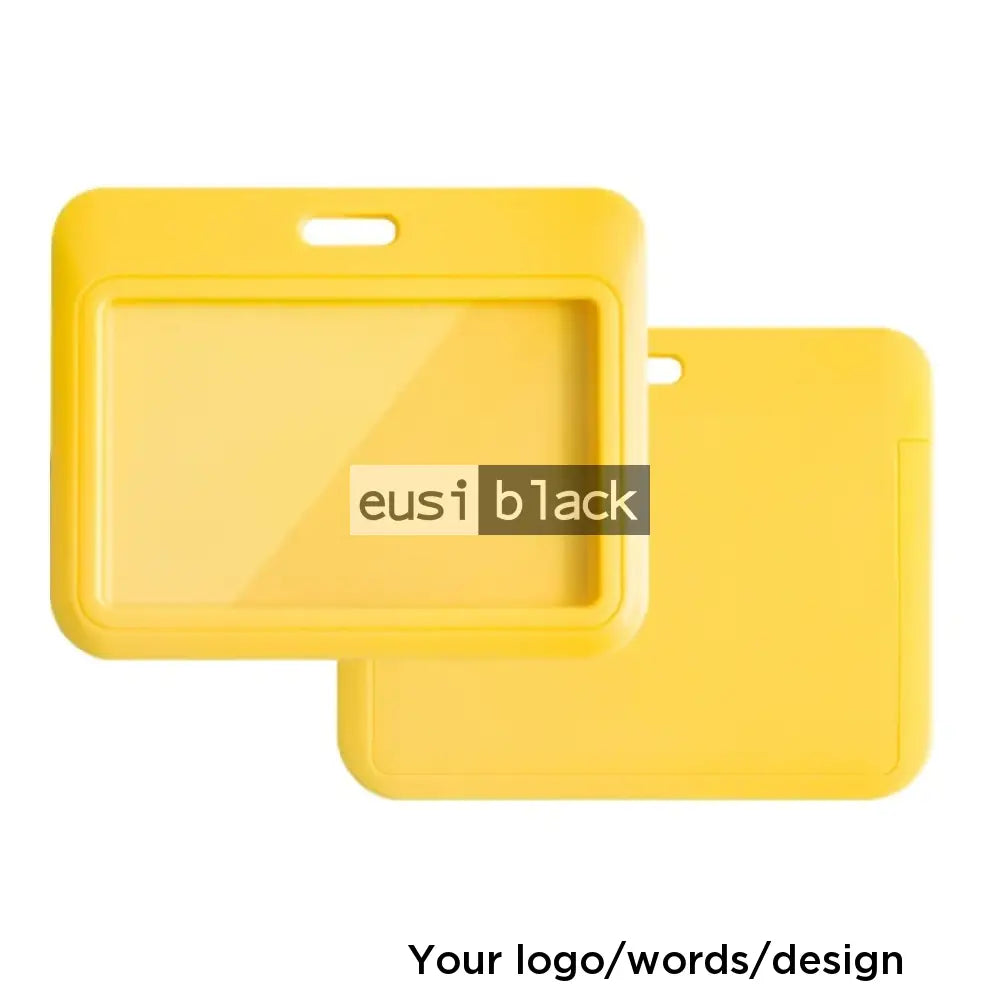 Staff ID name tag pocket | Landscape Yellow