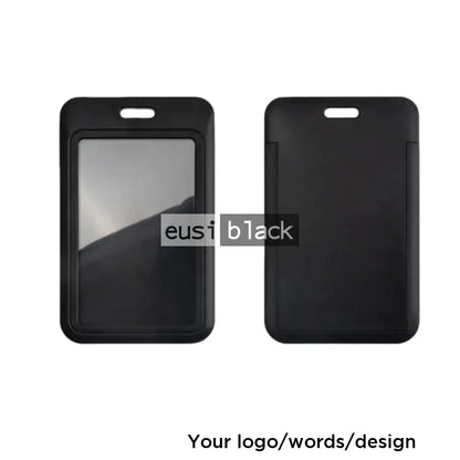 Staff ID name tag pocket | Portrait Black