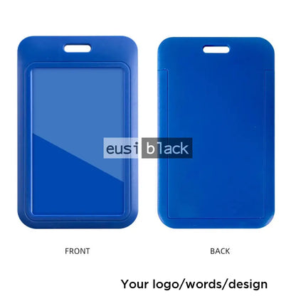 Staff ID name tag pocket | Portrait Blue