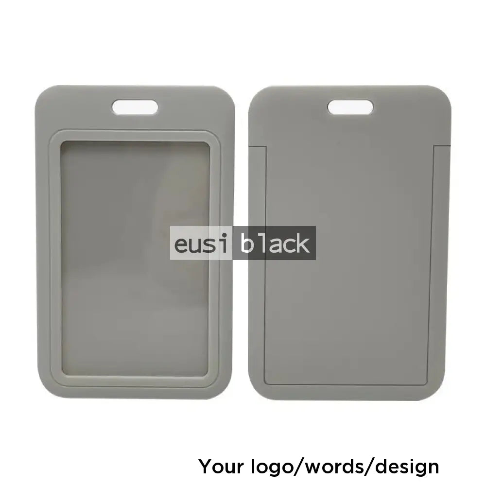 Staff ID name tag pocket | Portrait Grey