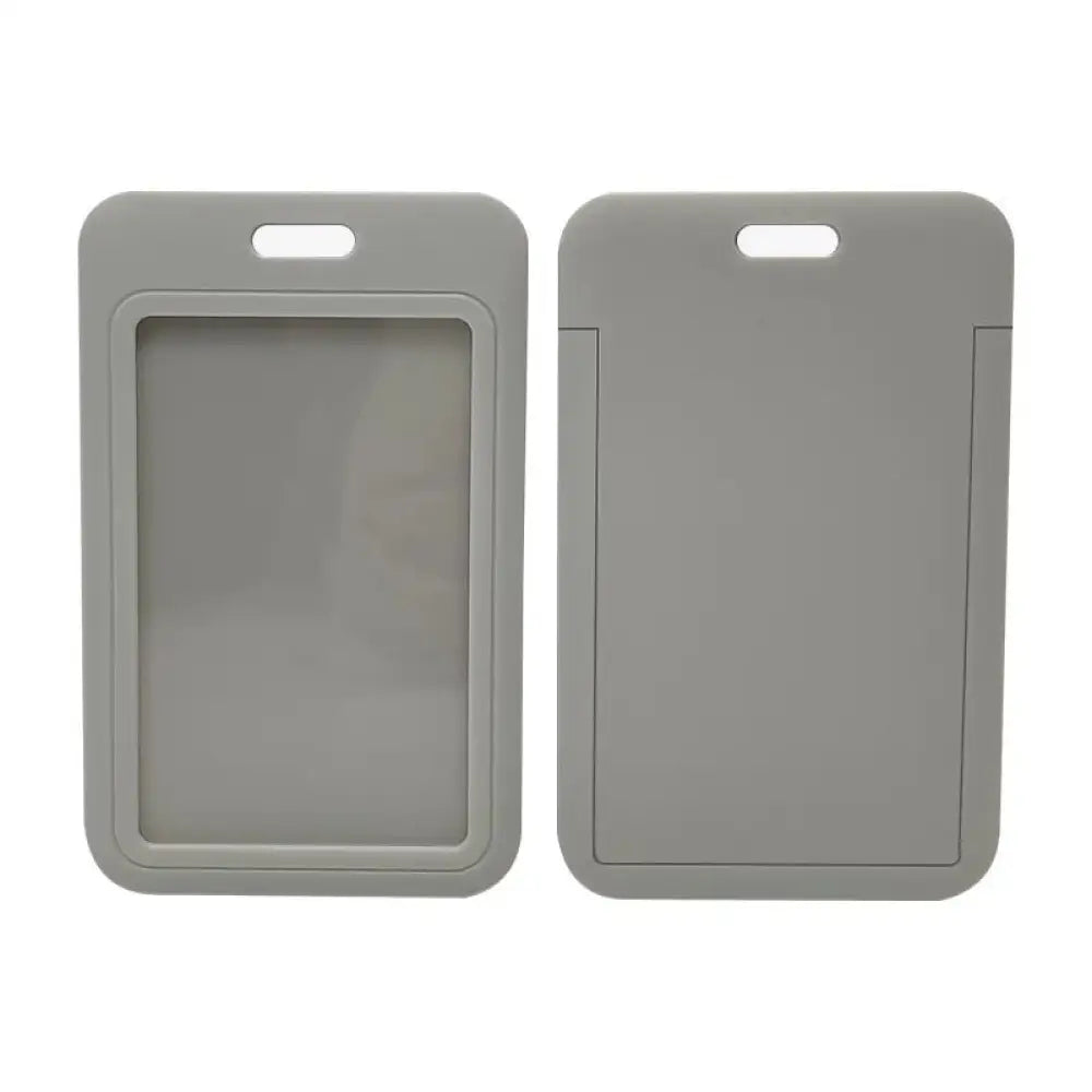 Staff ID name tag pocket | Portrait Grey