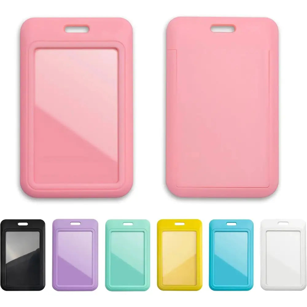 Staff ID name tag pocket | Portrait Pink