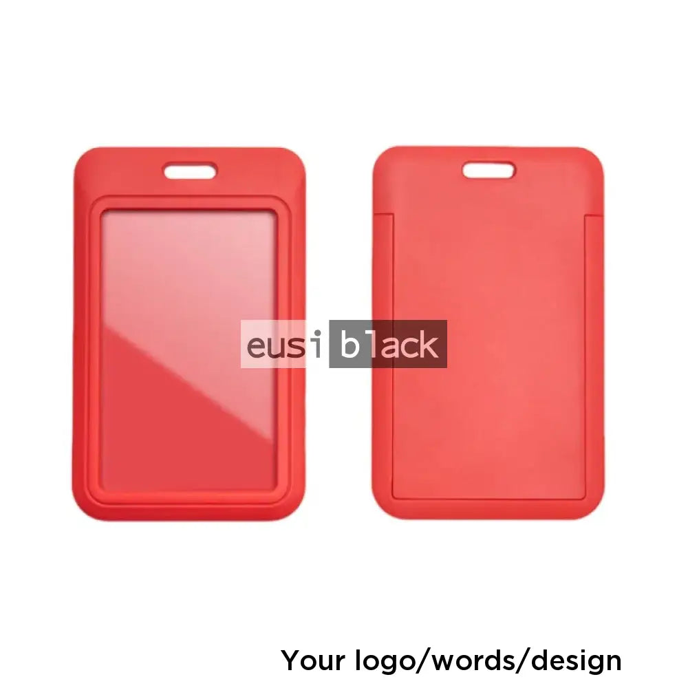 Staff ID name tag pocket | Portrait Red