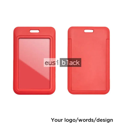 Staff ID name tag pocket | Portrait Red