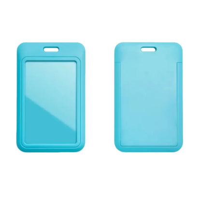 Staff ID name tag pocket | Portrait Sky blue