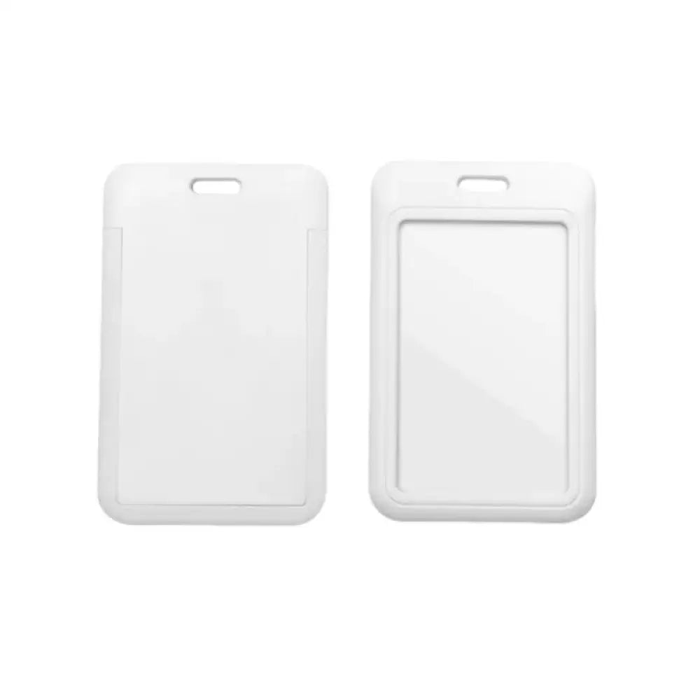 Staff ID name tag pocket | Portrait White