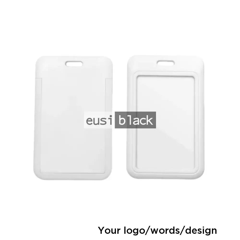 Staff ID name tag pocket | Portrait White
