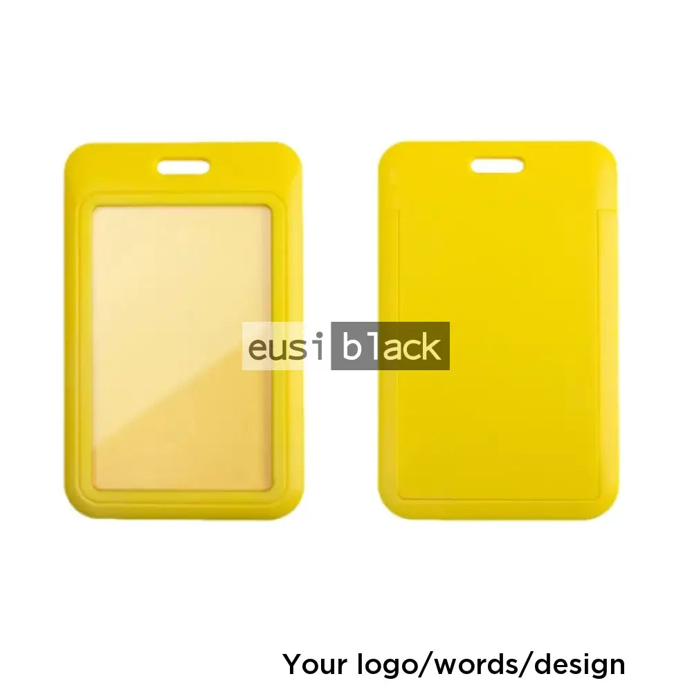 Staff ID name tag pocket | Portrait Yellow