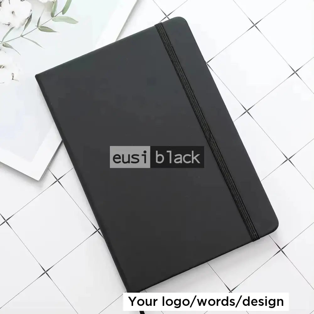 Stringed notebook - A5 - Black / 60 sheets/120 pages