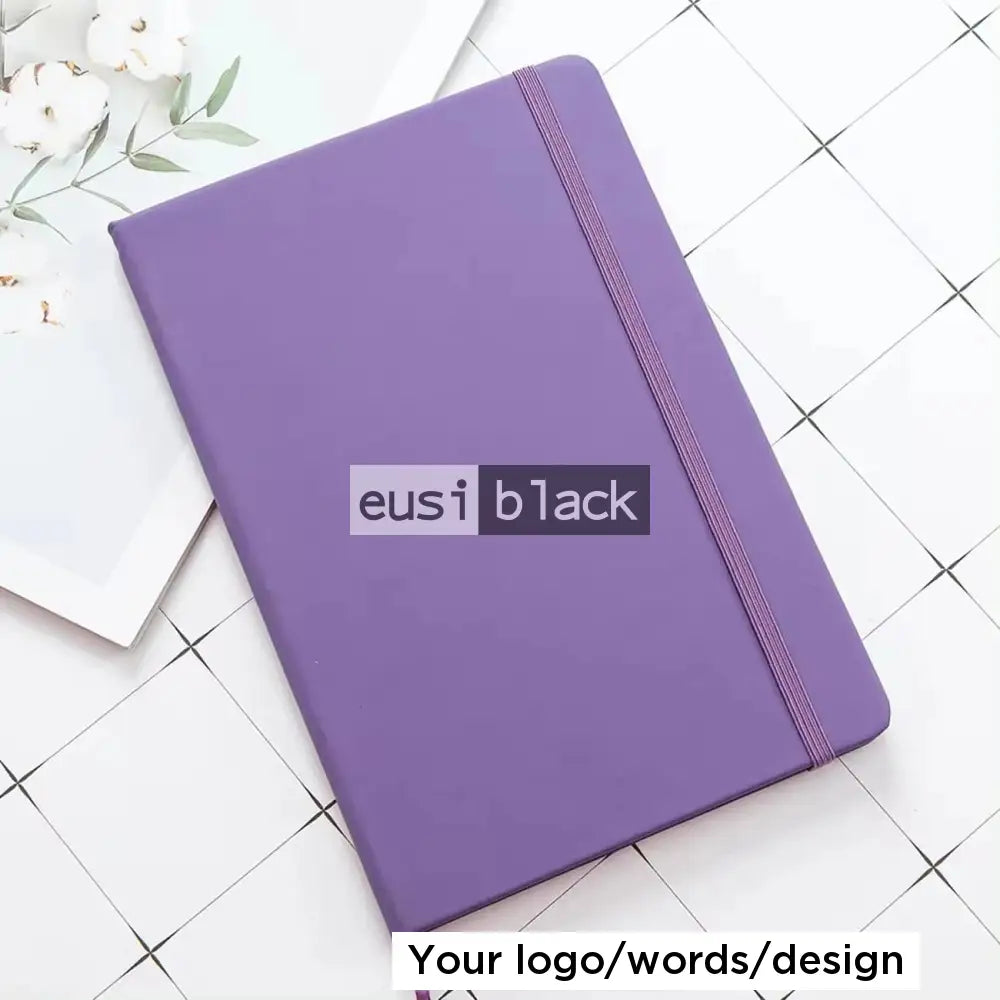 Stringed notebook - A5 - Purple / 60 sheets/120 pages