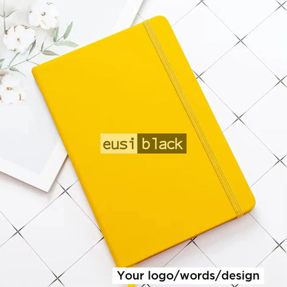 Stringed notebook - A5 - Yellow / 60 sheets/120 pages
