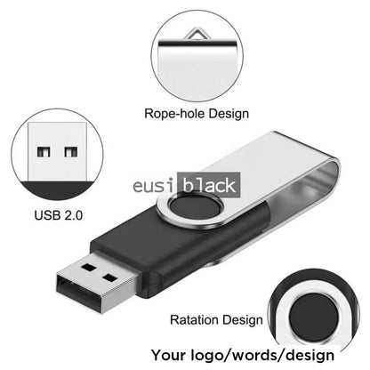 Flasher Button Disk Swivel 4GB flash disk sold and customized at Eusi Black Gift Shop ...