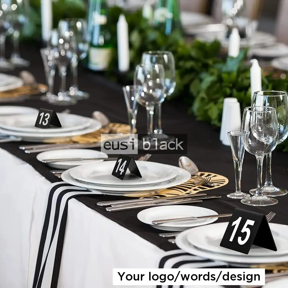 Table number acrylic tent