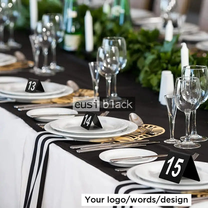 Table number acrylic tent