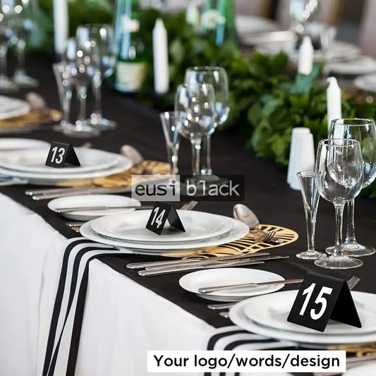 Table number acrylic tent