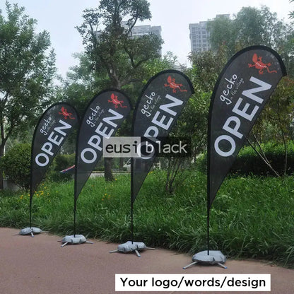 Teardrop banner stand