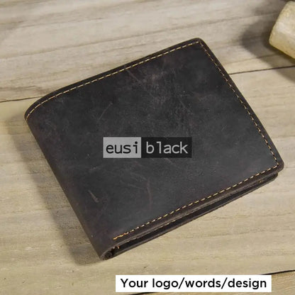 The dapper leather wallet Dark brown
