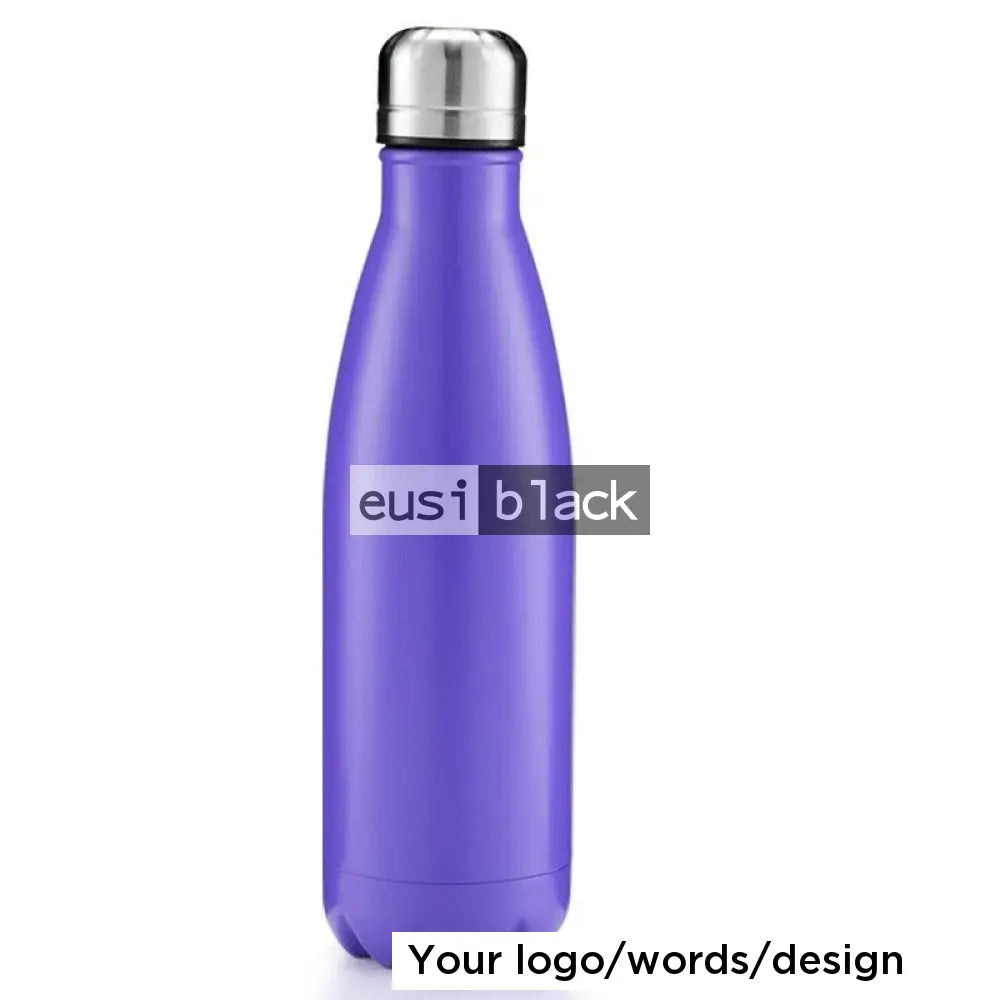 Thermal bottle with silver cap Purple
