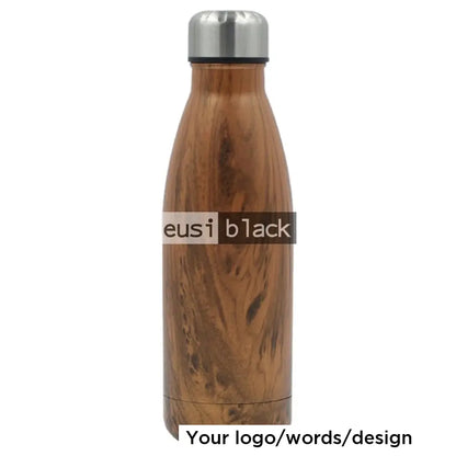 Thermal bottle with silver cap Rustic