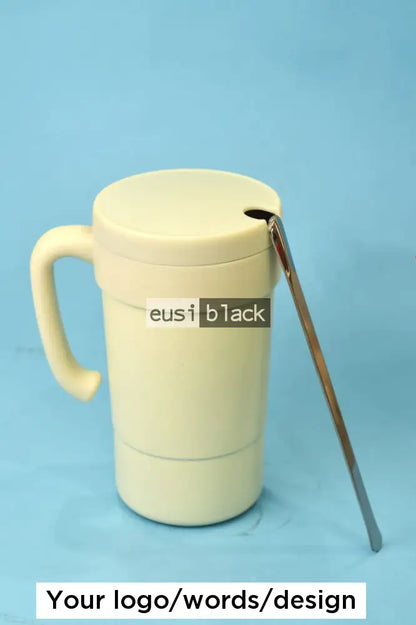 Thermal bottle with stirrer - White