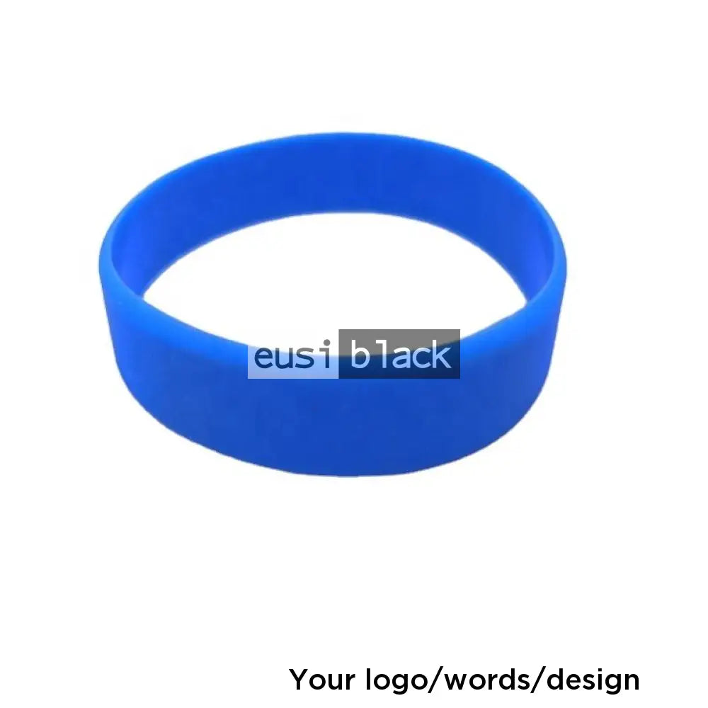 Thick silicon wristband | 2cm Royal blue / Plain