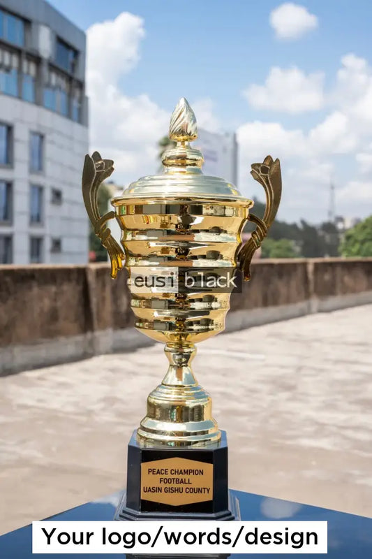 Threaded trophy cup award - 45cm