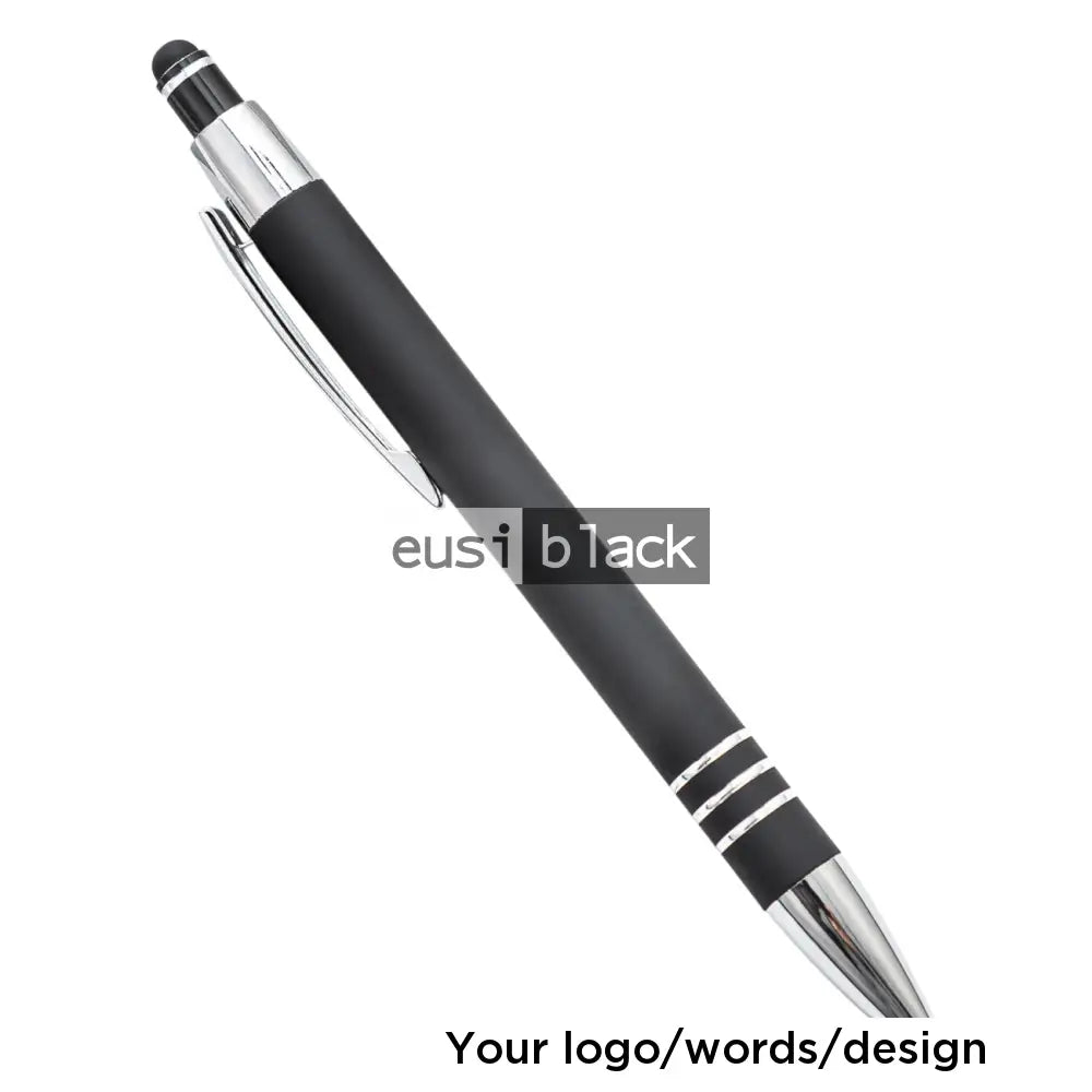 Three stripe metallic stylus pen - Black