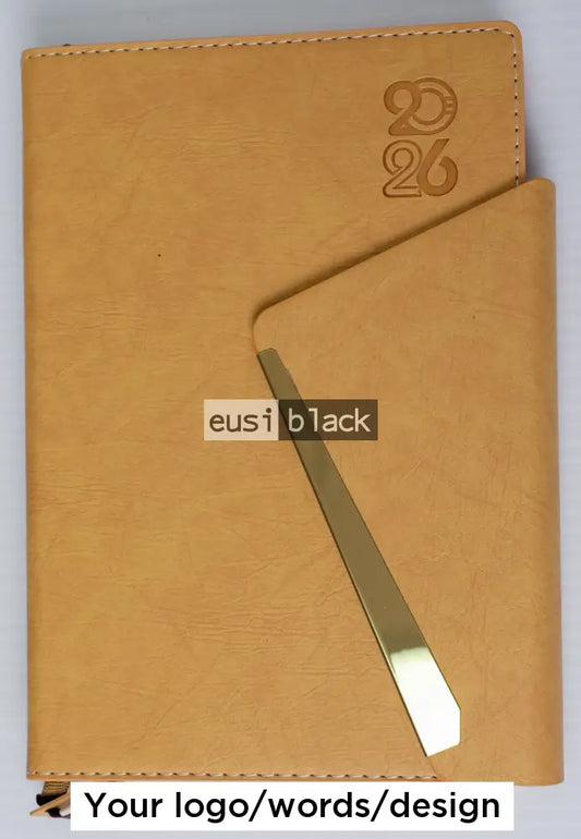 Tilted flap 2026 diary - Mustard / A5